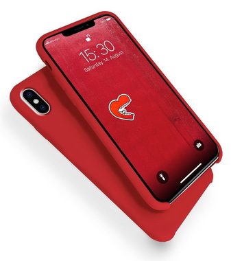 MyGadget Handyhülle Hardcase Hülle für Apple iPhone Xs Max, Schutzhülle Case mit Soft Touch Silikon Finish Cover Stoßfest