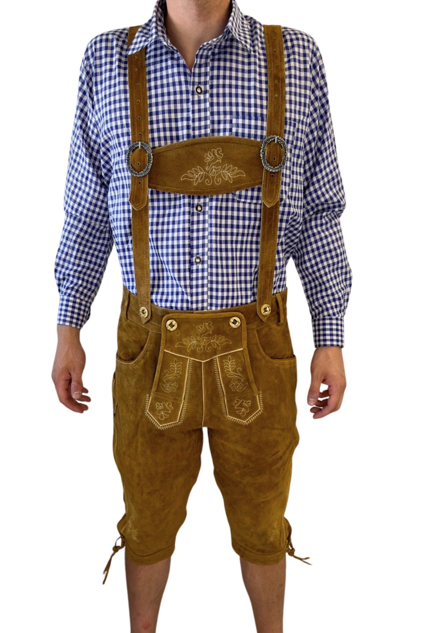 Dretaild Trachtenlederhose Premium Lederhose Herren Tracht günstig online kaufen
