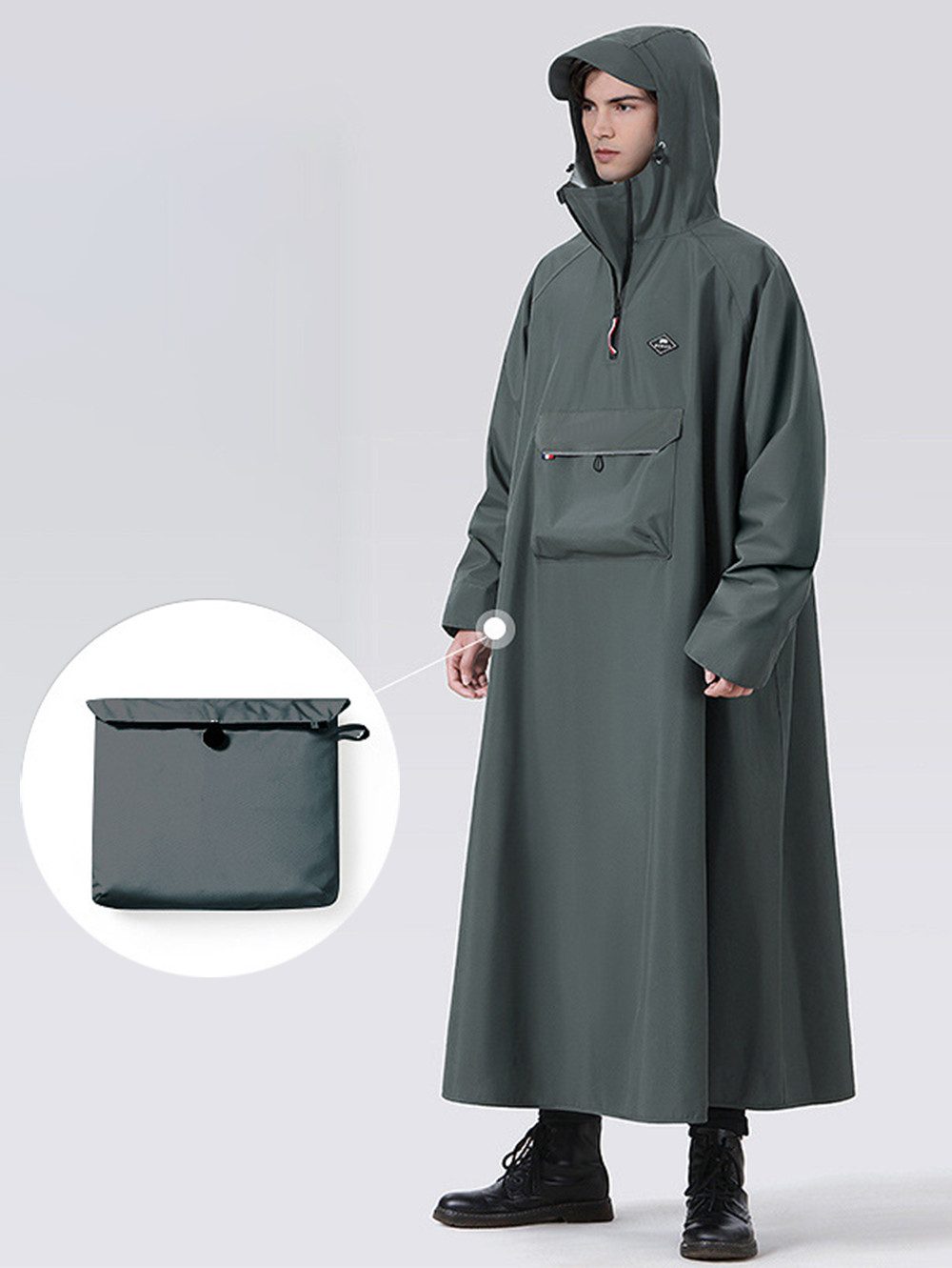 Regenponcho Fahrrad Regenmantel Regenjacke Damen Herren Poncho Regenponcho