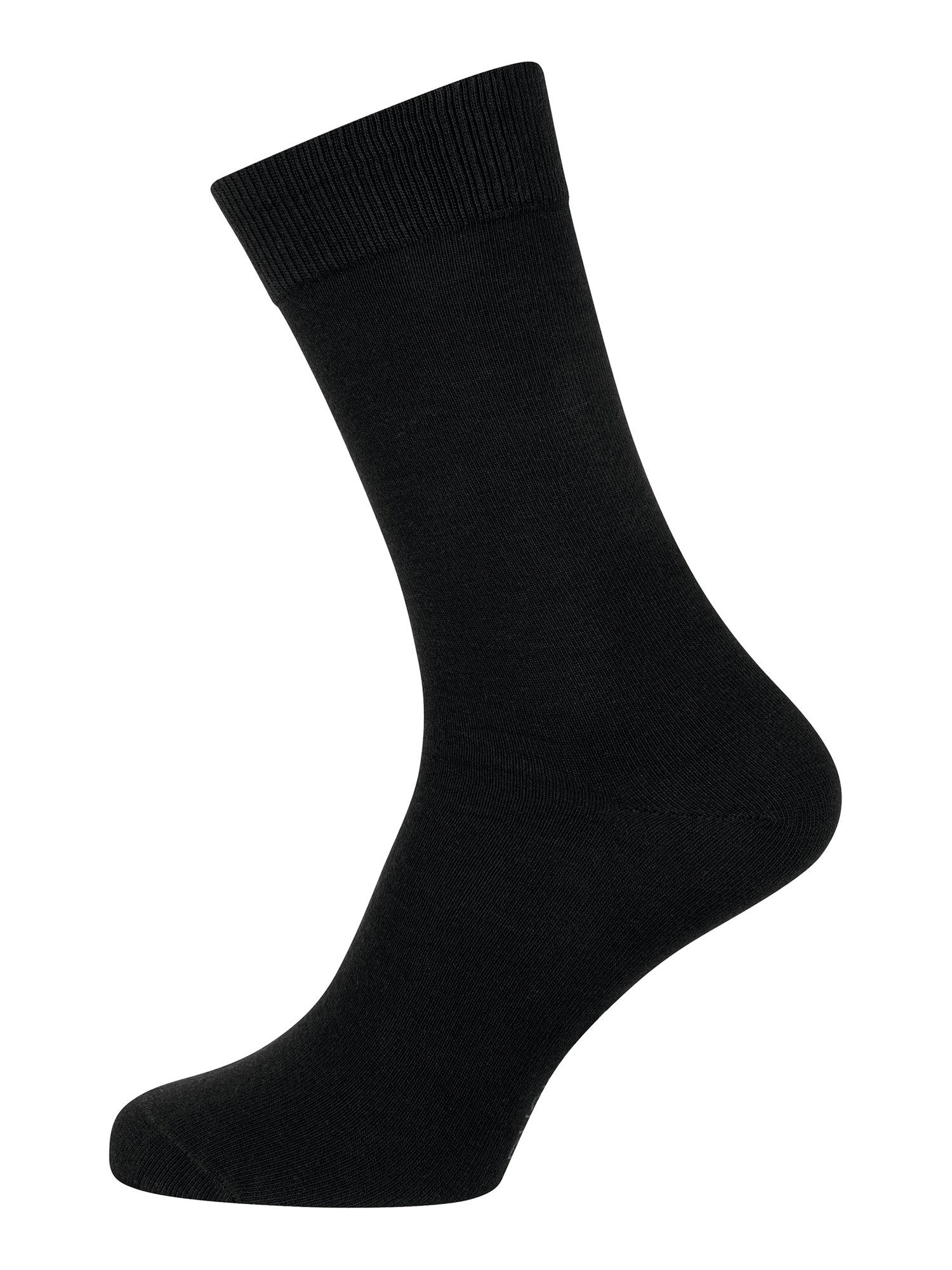 günstig Business Nur uni Basicsocken Baumwolle Der (12-Paar) Socken schwarz