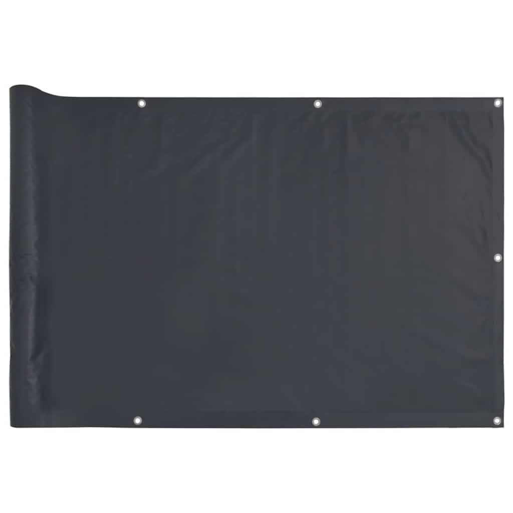 vidaXL Gartenzaun Balkon-Sichtschutz Anthrazit 400x75 cm günstig online kaufen