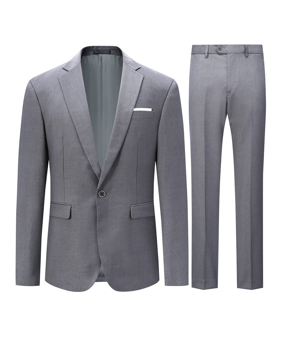 Allthemen Anzug (2 tlg) Slim Fit Ein Knopf Herrenanzug im eleganten Look günstig online kaufen