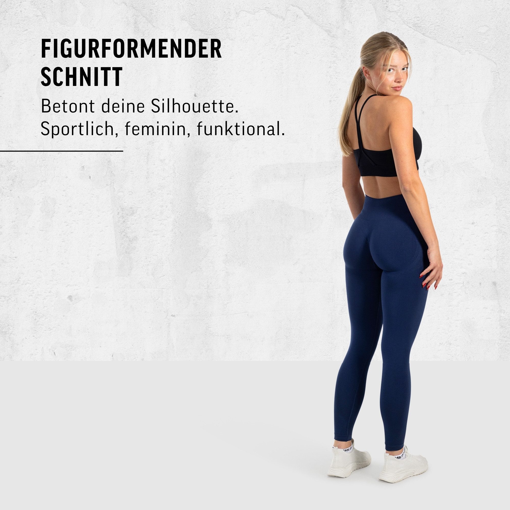 Smilodox Leggings Trixy, High Waist Yogahose mit Scrunch-Effekt, Stretch Sporthose nahtlos & figurformend, Push-Up Booty, elastischer Bund, Yoga