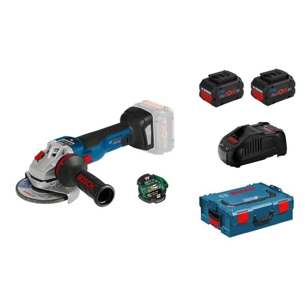 BOSCH Угловая шлифовальная машина GWS 18V-10 SC Professional in L-BOXX mit 2 x 8,0-A