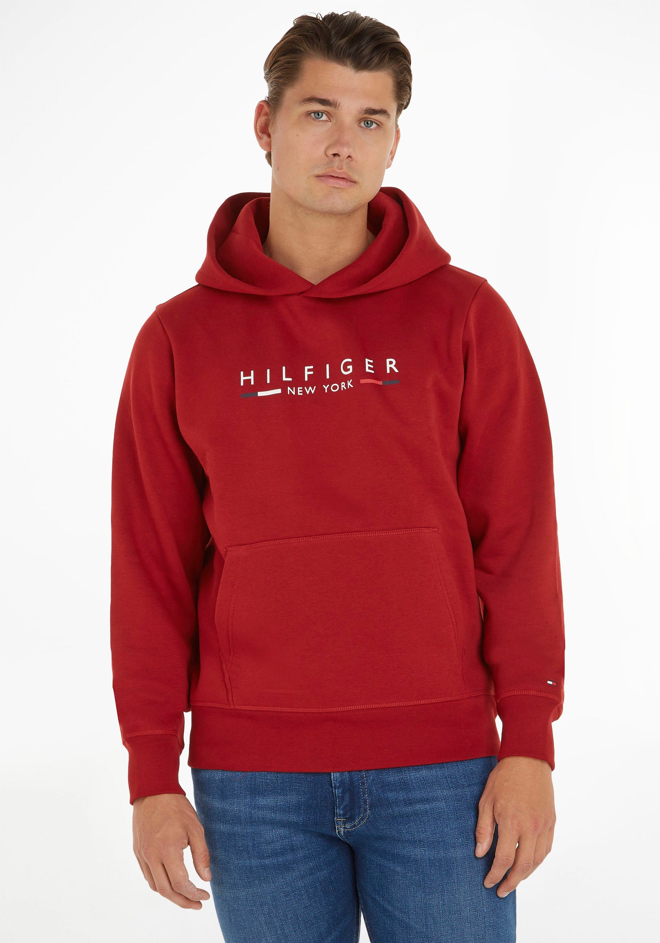 Tommy Hilfiger Hoodie HILFIGER NEW YORK HOODY mit Kängurutasche