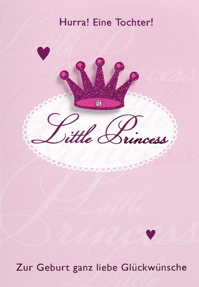 Perleberg Grußkarten Geburt – Baby – Freudiges Ereignis - Glückwunschkarte im Format