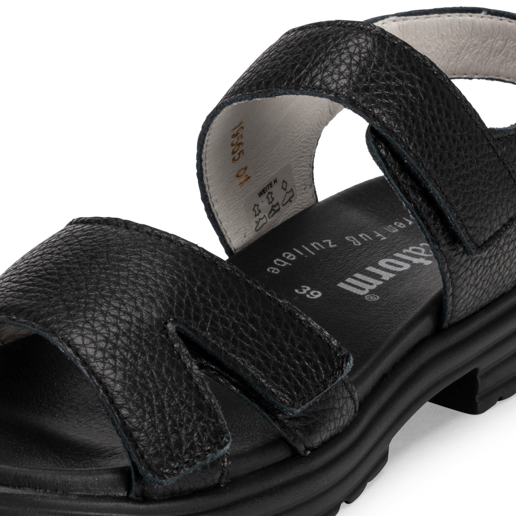 Sandale Sandale Damenschuhe schwarz Hirschleder vitaform