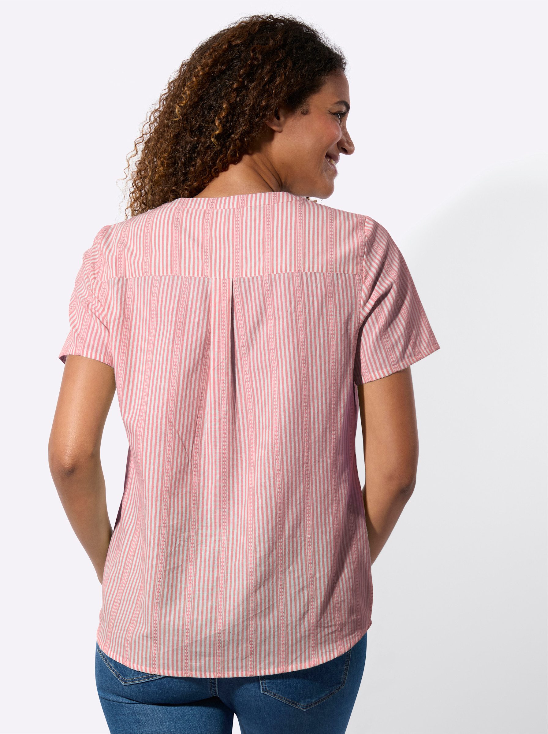 Witt Klassische Bluse Streifenbluse Kurzarm günstig online kaufen