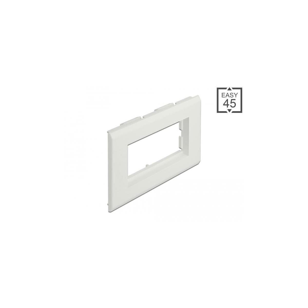 Delock 81316 - Easy 45 Modulträger für Geräteeinbaukanal 130 x 80 mm Unterputzschalter