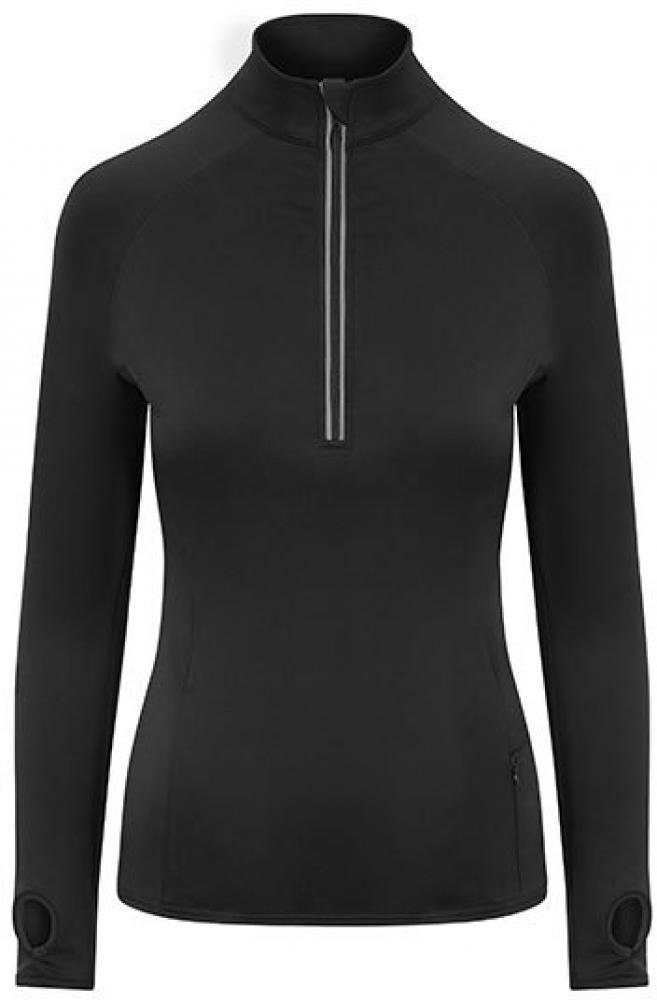 Trainingsshirt Damen Sweat Girlie Cool-Flex 1/2 Zip Top