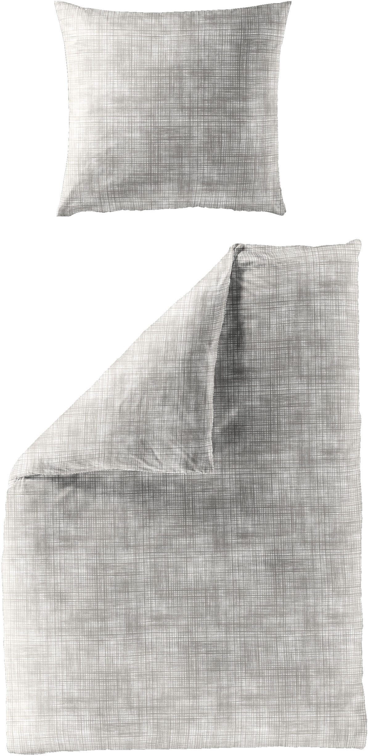 BIERBAUM Bettwäsche 4172, Mako-Satin, 2 teilig, Mako-Satin, 100 % Baumwolle, pflegeleicht