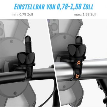 M2-Tec Fahrradhalterung Handy-Halterung, (2-tlg., 360° Schwenkbar, Stoßfest & Stabil, Einhandbedienung)