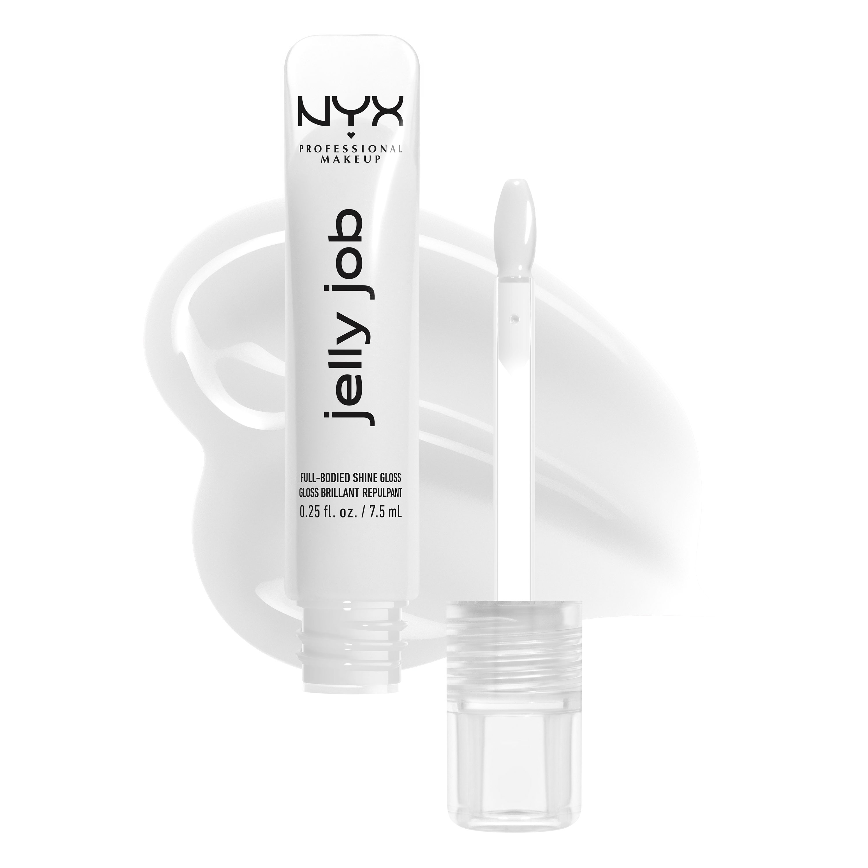 NYX Professional Makeup Jelly Job Peptide Infused Jelly Gloss Lipgloss · 8 ml · Weiß – Bild 3 von 5