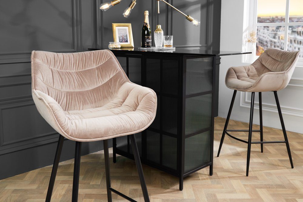 riess-ambiente Barhocker THE DUTCH COMFORT champagner günstig online kaufen