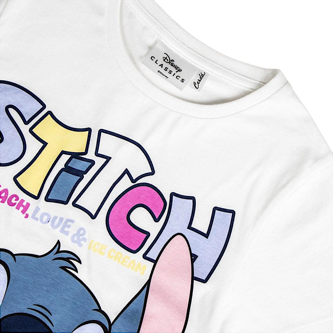 T-Shirt STITCH - BEACH,LOVE & ICE CREAM