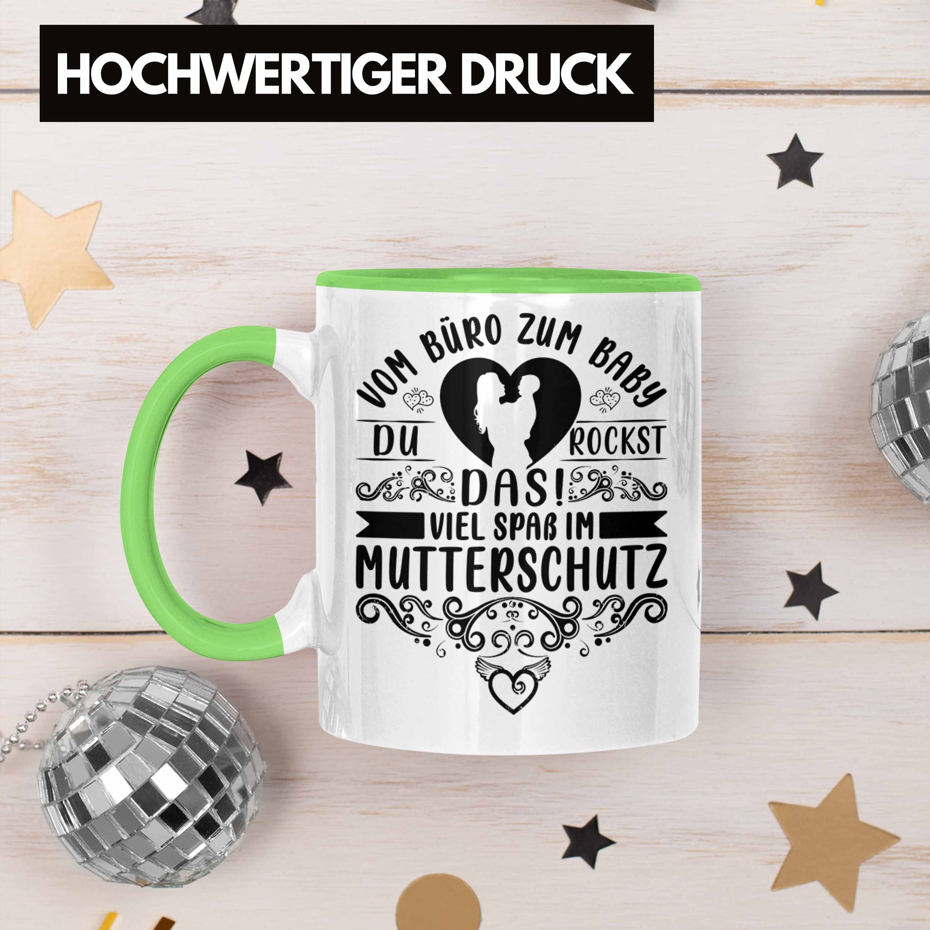 Kaffeetasse Mutterschutz Kollegi Geschenk Grün Trendation Abschied Tasse Tasse Mutterschutz