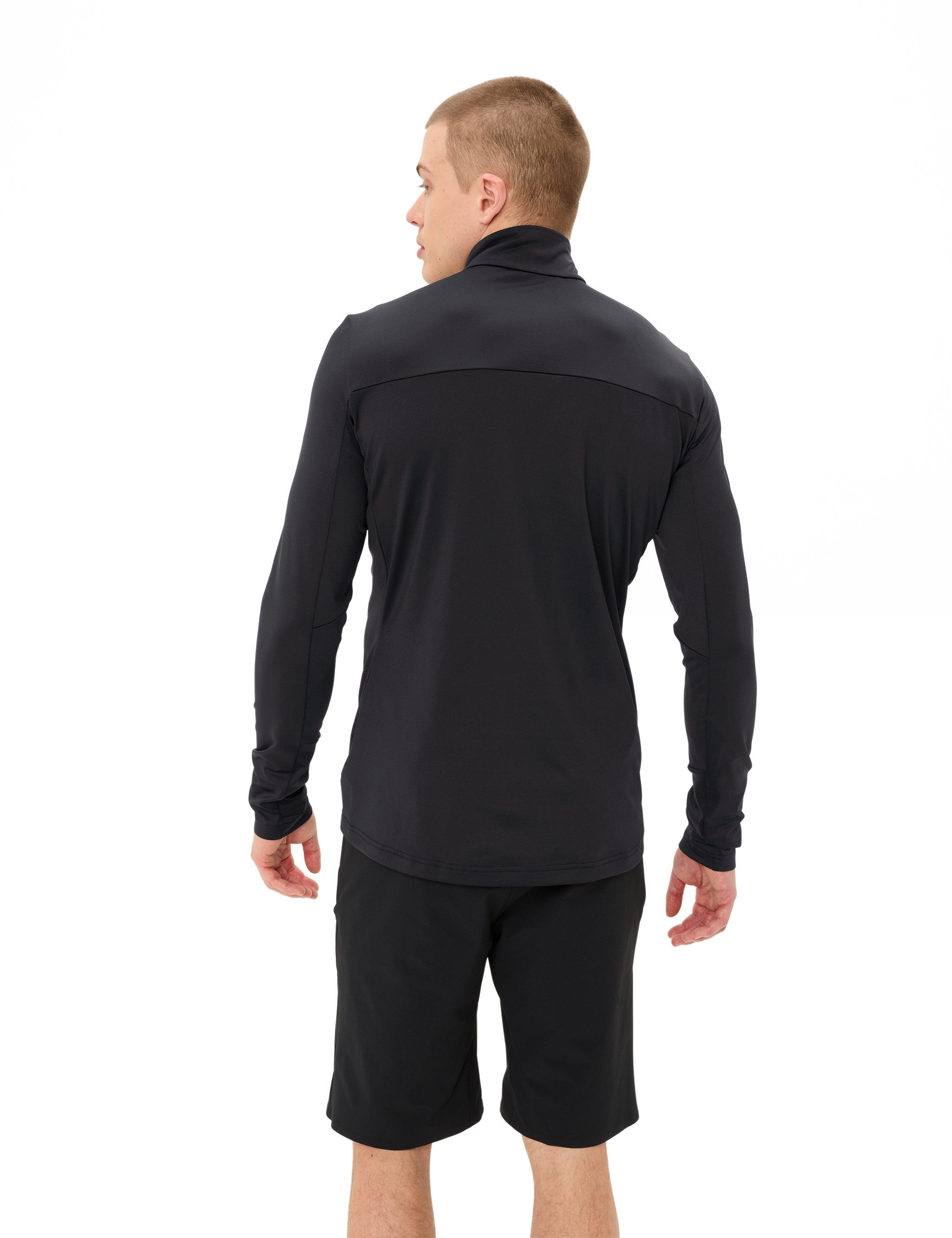 VAUDE Langarmshirt MEN'S LIVIGNO HALFZIP II elastische Verarbeitung, leichtes Material, aus Polyester und Elasthan