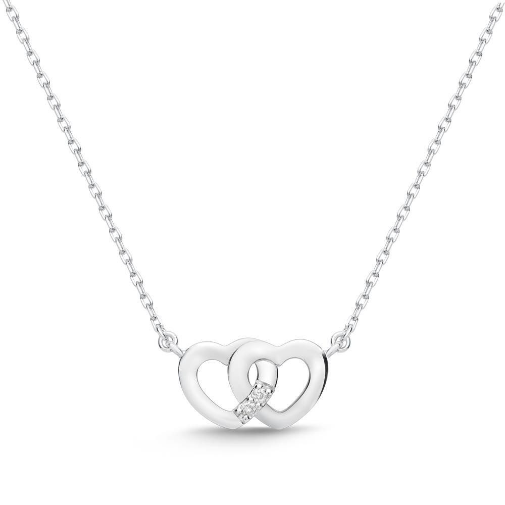 Unique Collier 585er Weißgold-Collier H...