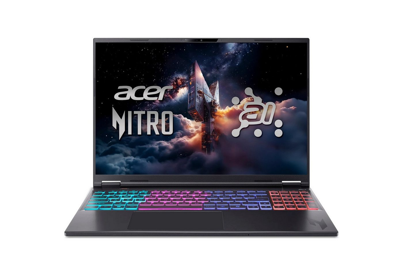 Acer Nitro 16S Gaming Laptop Ryzen AI 9 RTX 5070 Ti 32GB 1TB Gaming-Notebook (40,6 cm/16 Zoll, AMD Ryzen AI 9 365, GeForce RTX 5070 Ti, 32 GB, 2000 GB SSD, IPS, HD Webcam, 2x USB-C, 3x USB-A, 1x HDMI, 1x Ethernet, Wi-Fi 6E)