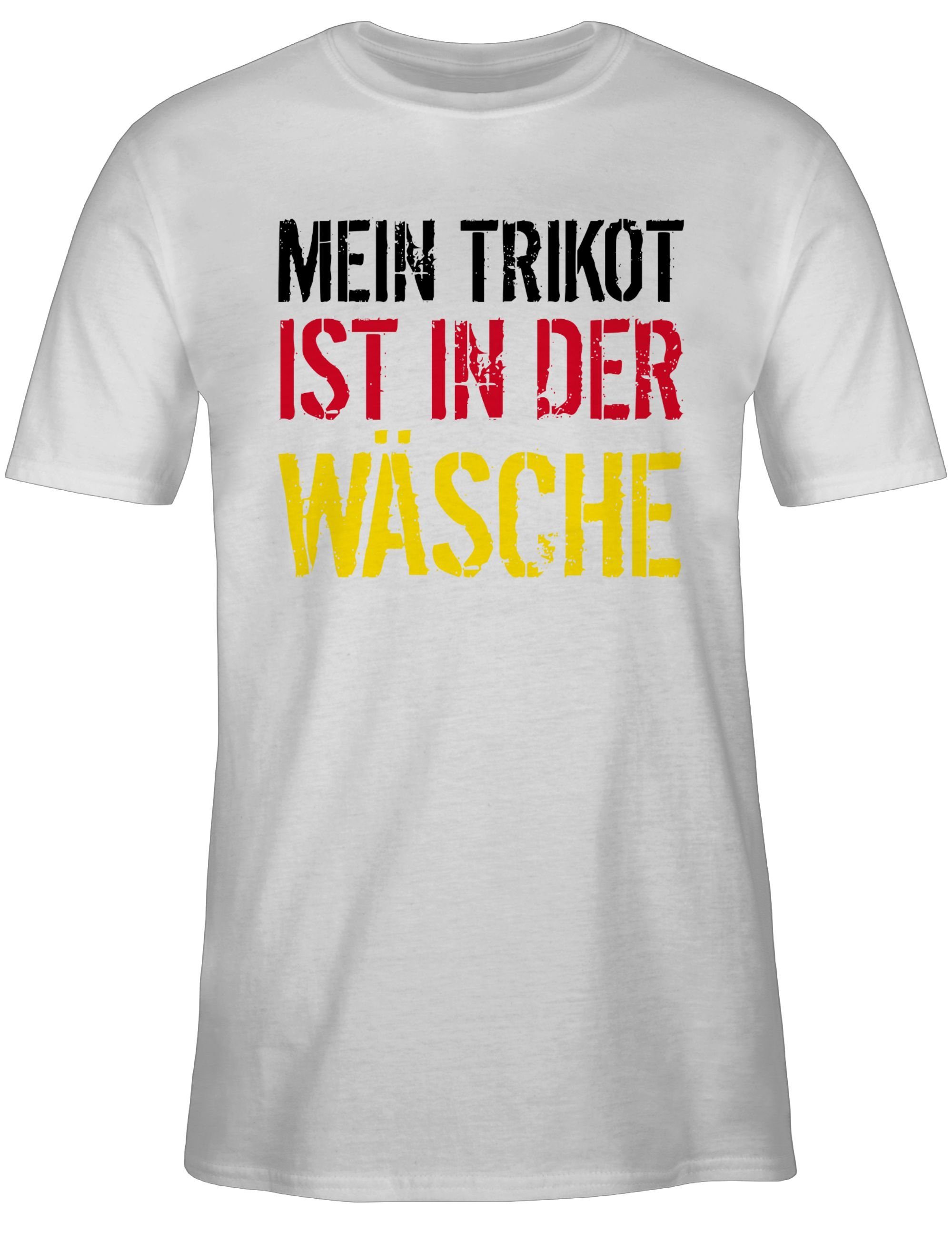 Weiß Deutschland der 2024 T-Shirt Fussball Wäsche WM EM Trikot 1 Shirtracer in ist Mein