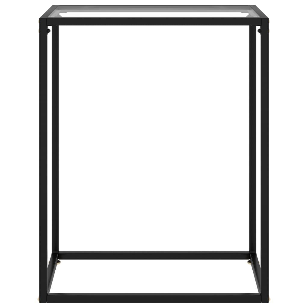 Transparent | Transparent (1-St) Konsolentisch Transparent vidaXL cm Hartglas Beistelltisch 60x35x75
