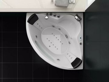 PureHaven Whirlpool 138x138 cm elegantes Design Heizung Lichttherapie Soundsystem