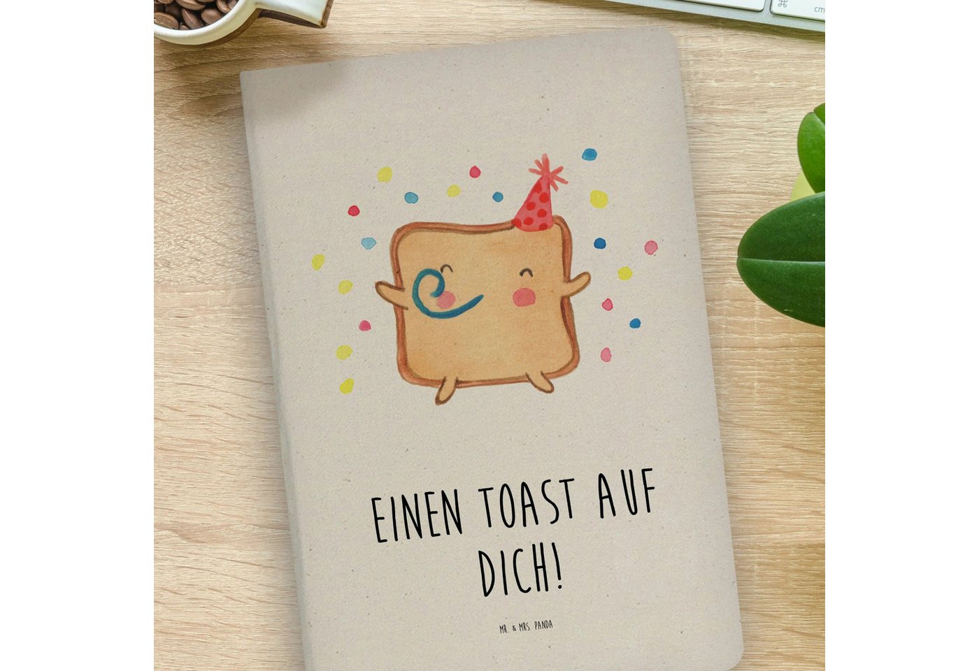 Thumbnail - Mr. & Mrs. Panda Notizbuch Toast Party - Transparent - Geschenk, Heiraten, Baumwoll Notizbuch, D Mr. & Mrs. Panda, Echte...