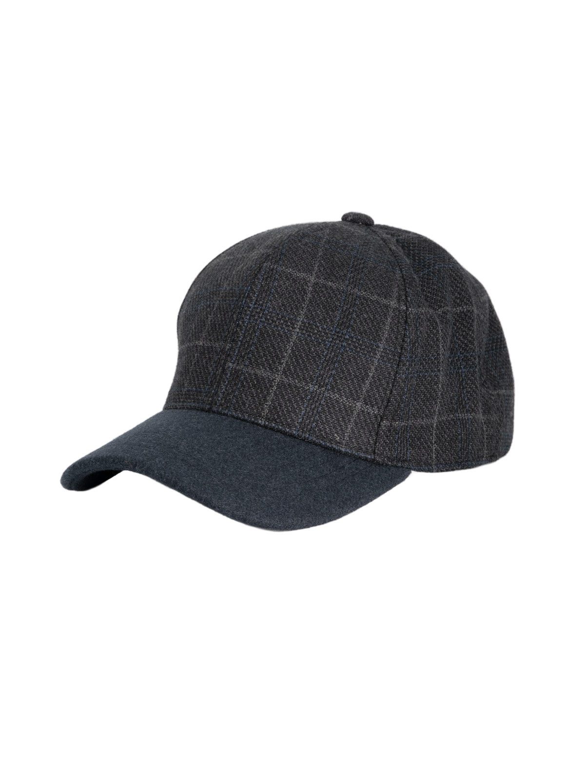 Engbers Baseball Cap Herren Base Cap kariert, Anthrazit