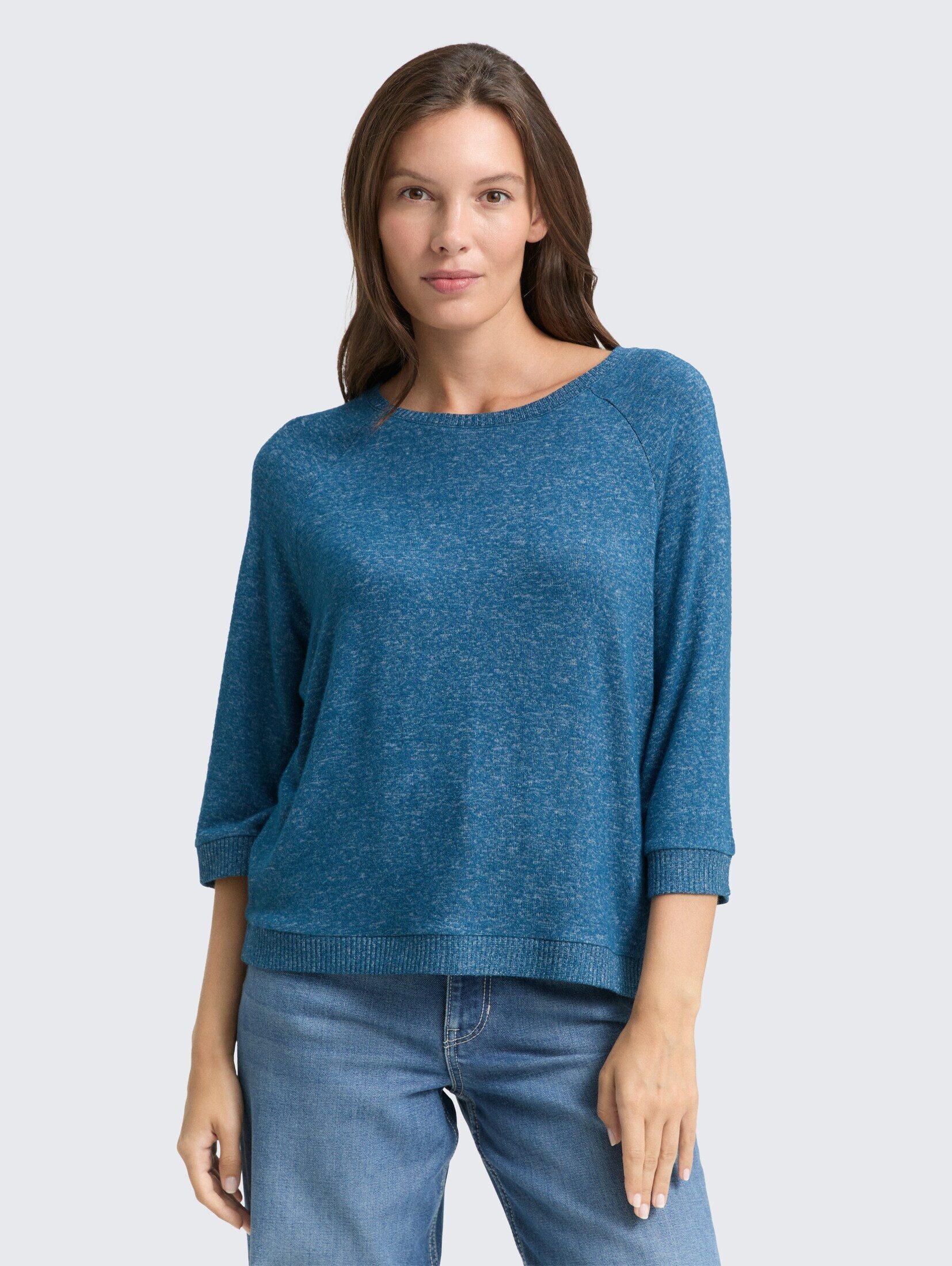 TOM TAILOR 3/4-Arm-Shirt Langarmshirt mit Raglanärmeln günstig online kaufen