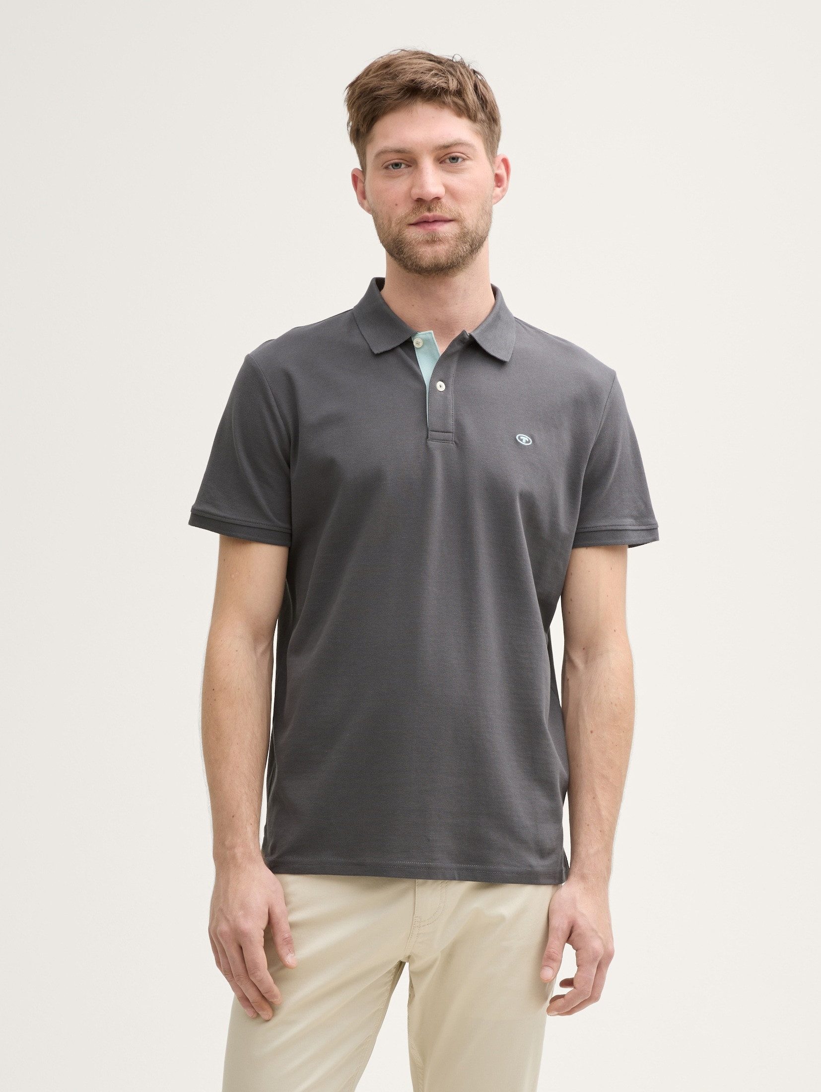 TOM TAILOR Poloshirt Poloshirts (im Einserpack) Piqué Poloshirt aus Baumwolle