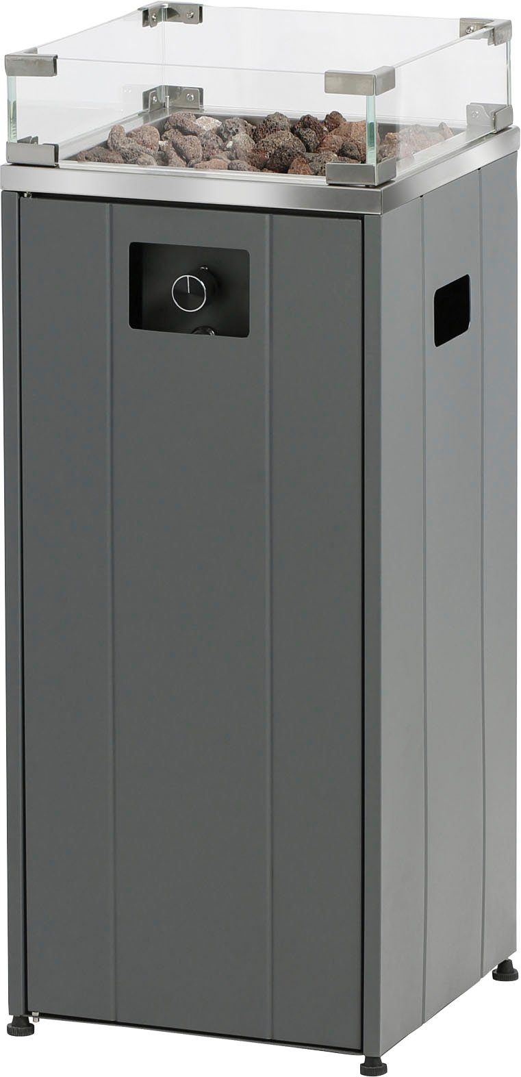 Buschbeck Malta lounge fire pit, WxLxH: 38x38x91 cm, for 11 kg gas cylinders