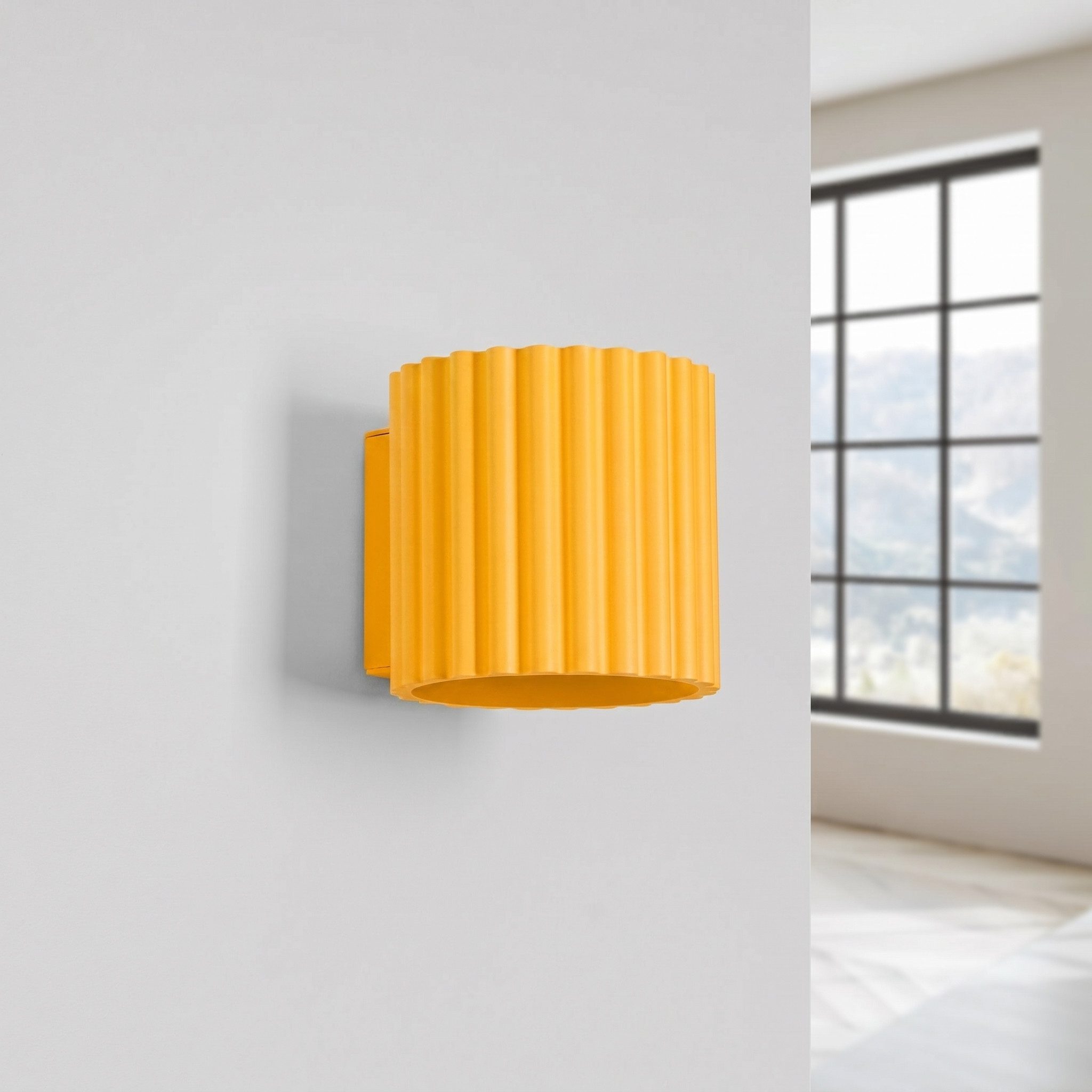 SOLLUX lighting Wandleuchte Wandleuchte AURA gelb G9, Nicht enthalten