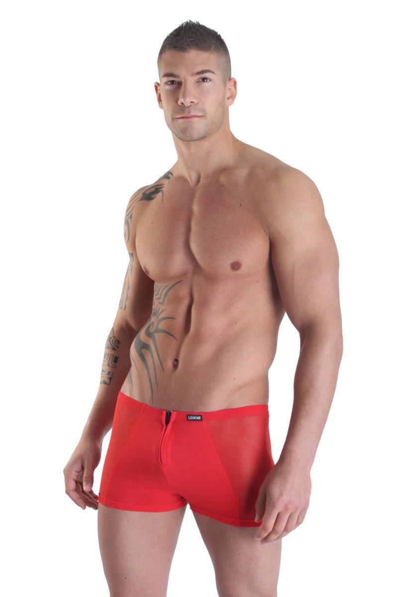 LOOK ME Boxershorts Herren-Shorts in rot - M