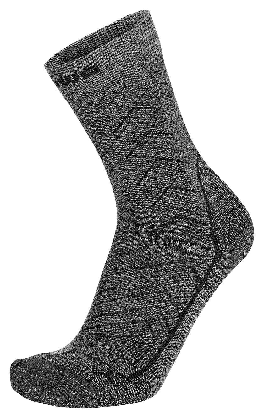 Lowa Wandersocken Crew Trekking (Merinowolle, Wabenstruktur) grau - 1 Paar