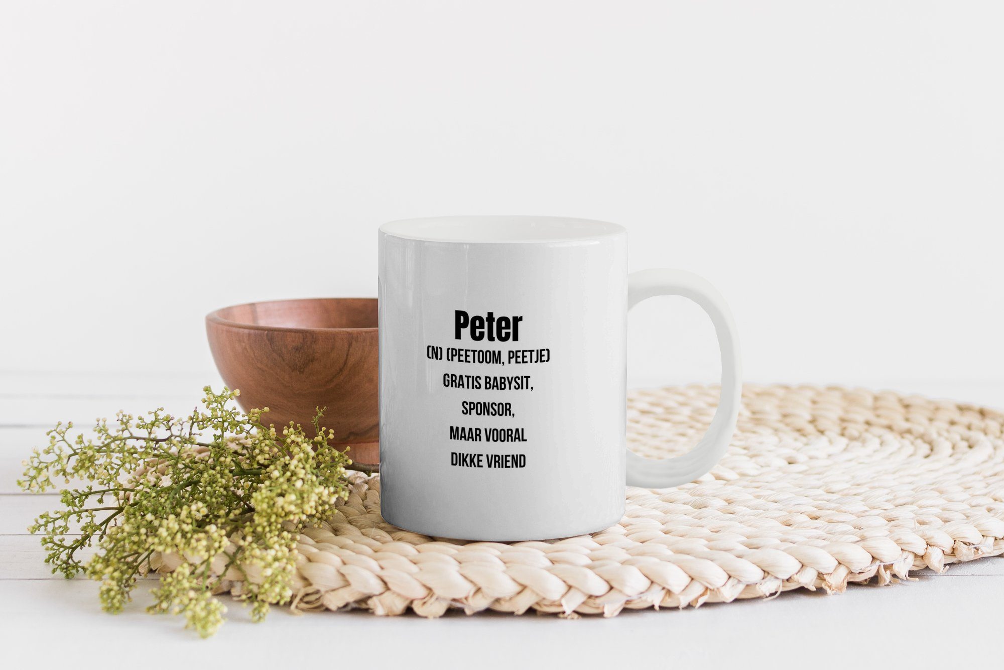 Teetasse, - Zitat Kaffeetassen, Sprichwörter Tasse Bedeutung, - Peter Keramik, MuchoWow Teetasse, Becher, Geschenk -
