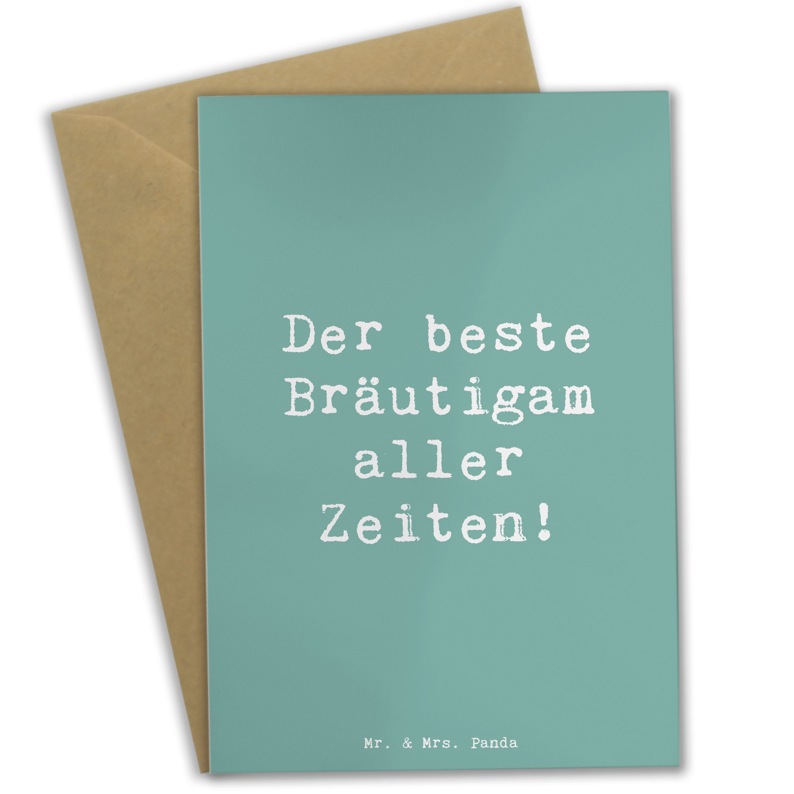 Grußkarte Bester Bräutigam - Meeresbrise - Geschenk, toller Bräutigam, Bräutiga