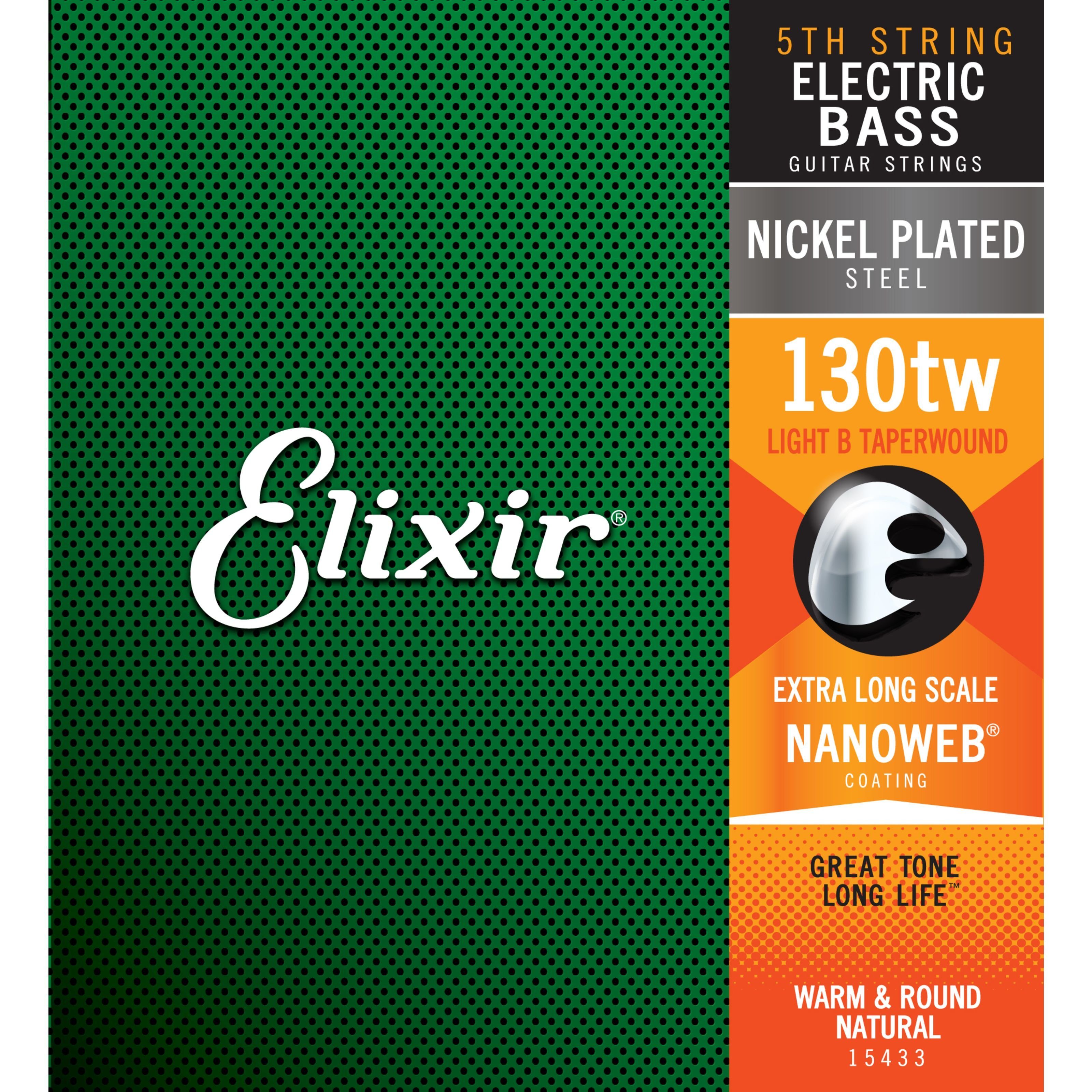 Elixir Saiten, 15433 Einzelsaite Bass 130XL-TW - Einzelne Basssaite