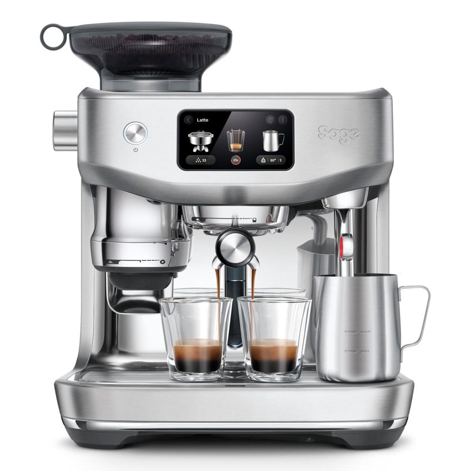Sage Kaffeebereiter SES985BSS, 340 g Bohnenbehälter