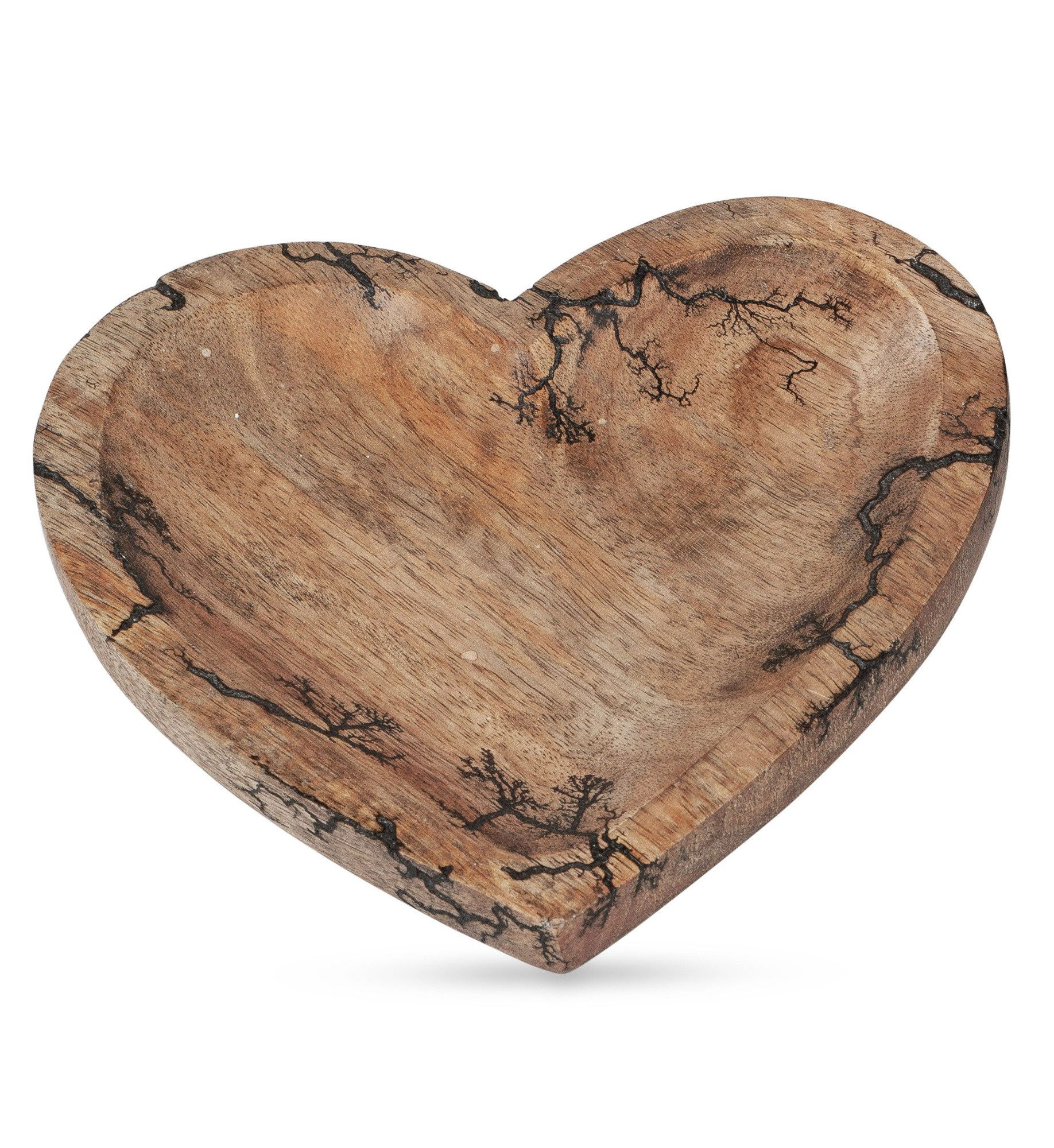 formano Dekoobjekt Herzschale 509734, 26 cm – Dekoschale aus Mangoholz in H günstig online kaufen