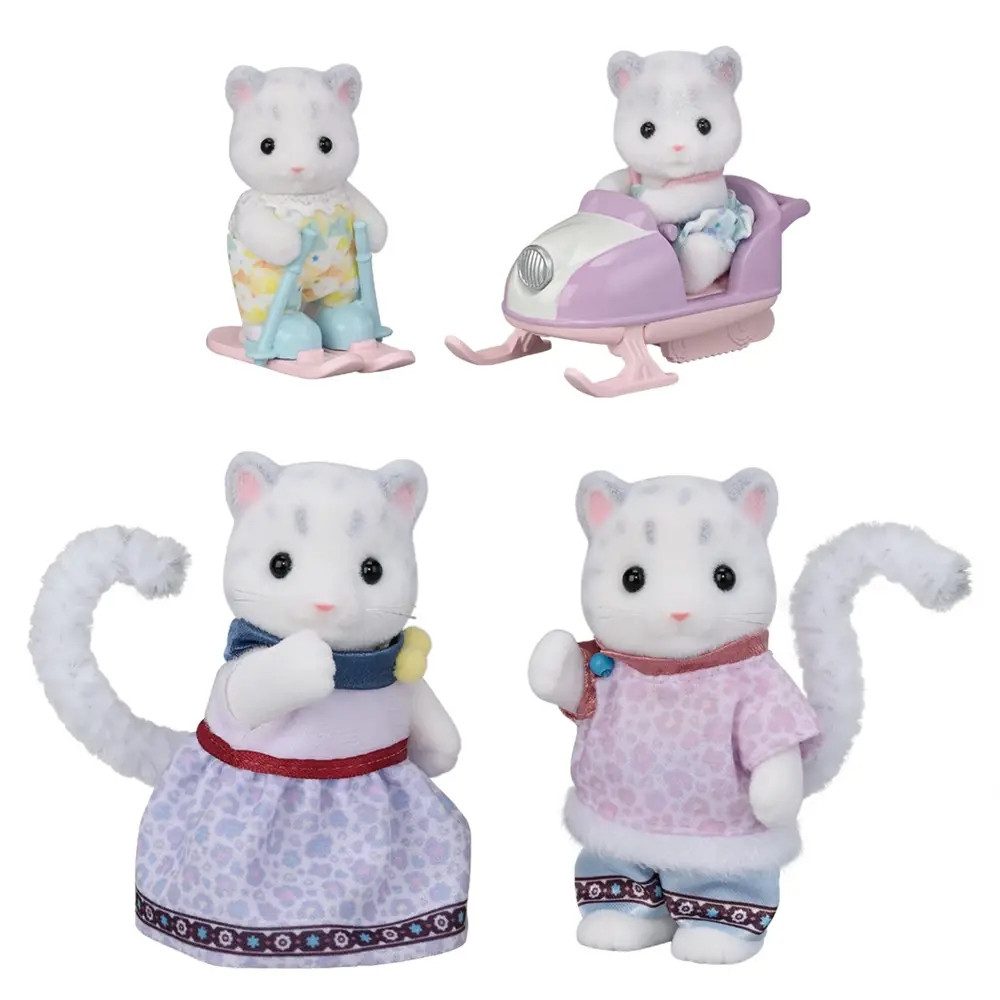EPOCH Traumwiesen Actionfigur Schneeleoparden Familie