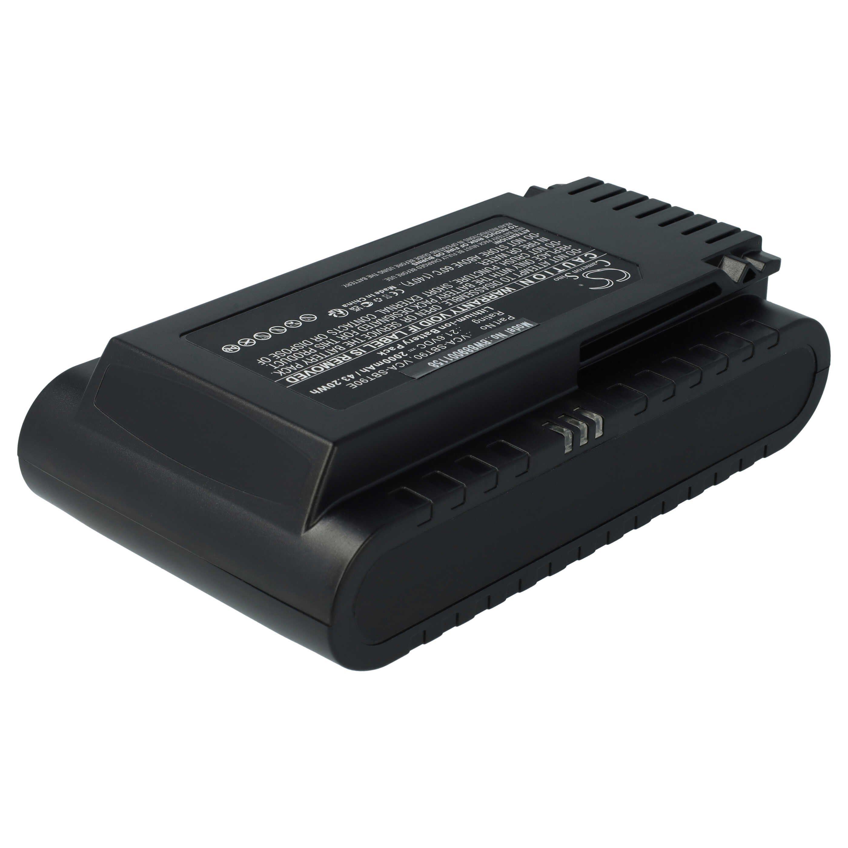 vhbw Akku passend für Samsung Jet 75 Premium VS20T7538T5/SH, 75 Premium, Staubsauger-Akku Akku Li-Ion 2000 mAh (21,6 V, 1 St), Leistungsfähiger Austausch-Akku für Ihren Staubsauger