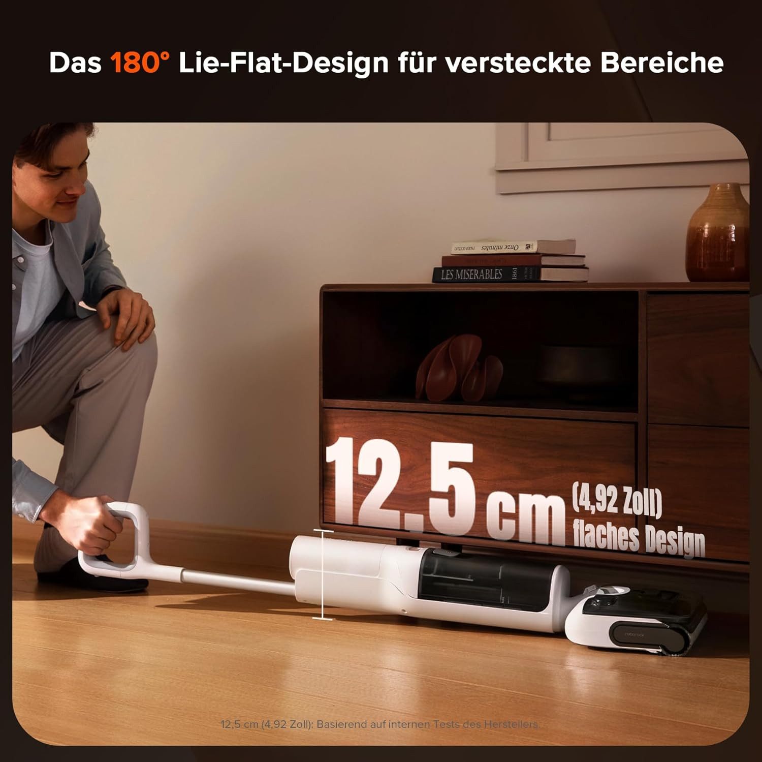Roborock Nass-Trocken-Akkusauger roborock F25 GT Series, 20.000 Pa kabelloser All-in-One Staubsauger und Mopp, 180°-Flachmodus,Hochtemperatur-Selbstreinigung und Trocknung