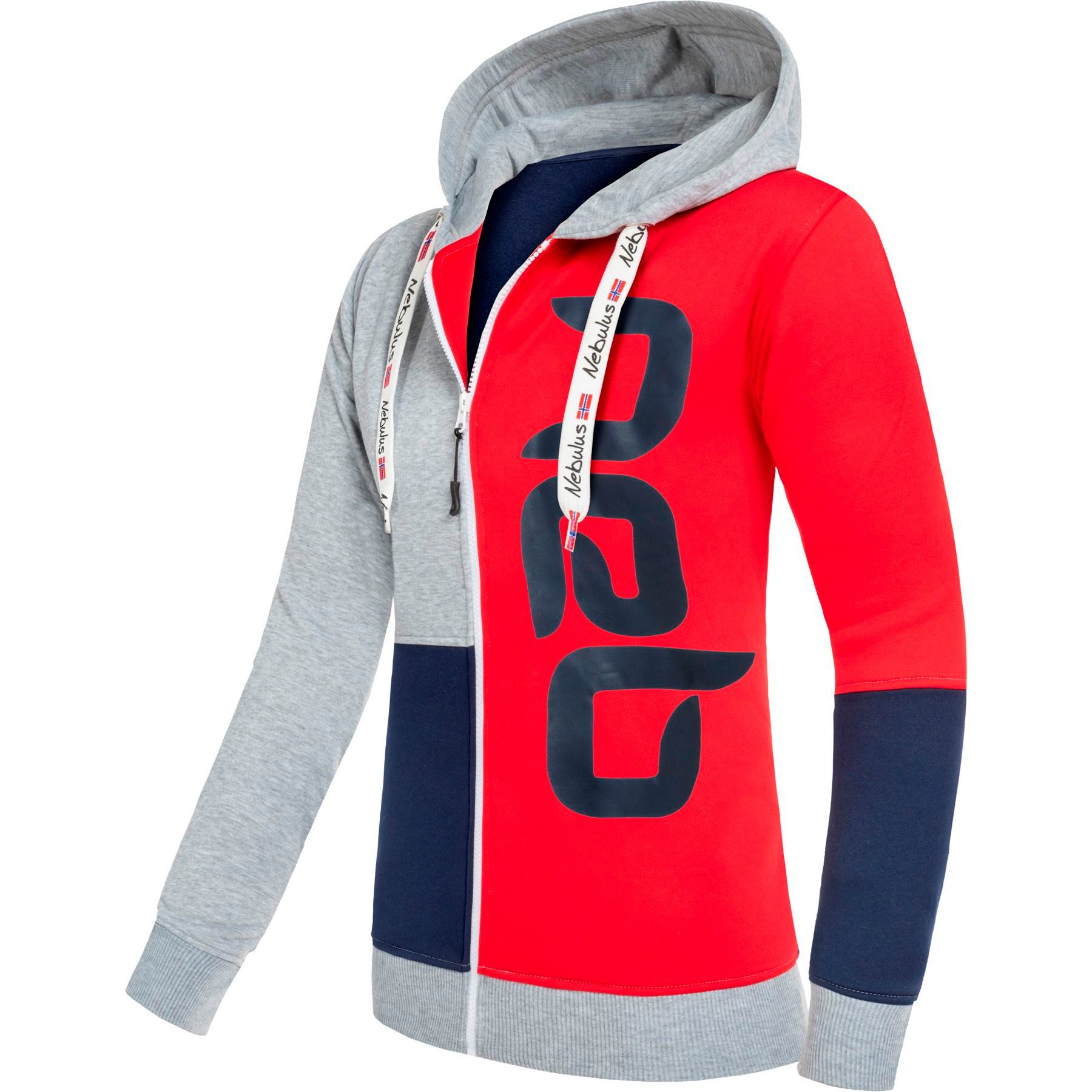 Nebulus Sweatjacke NEBSTER, P6114 - Damen, navy-rot-grau, XL/42 günstig online kaufen