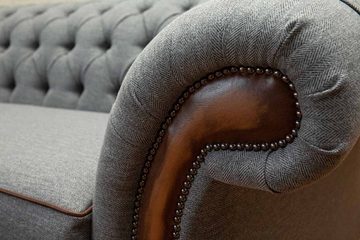JVmoebel Sessel Sessel Design Relax Textil Lounge Luxus Grau Polster Sitzer (Sessel), Made In Europe
