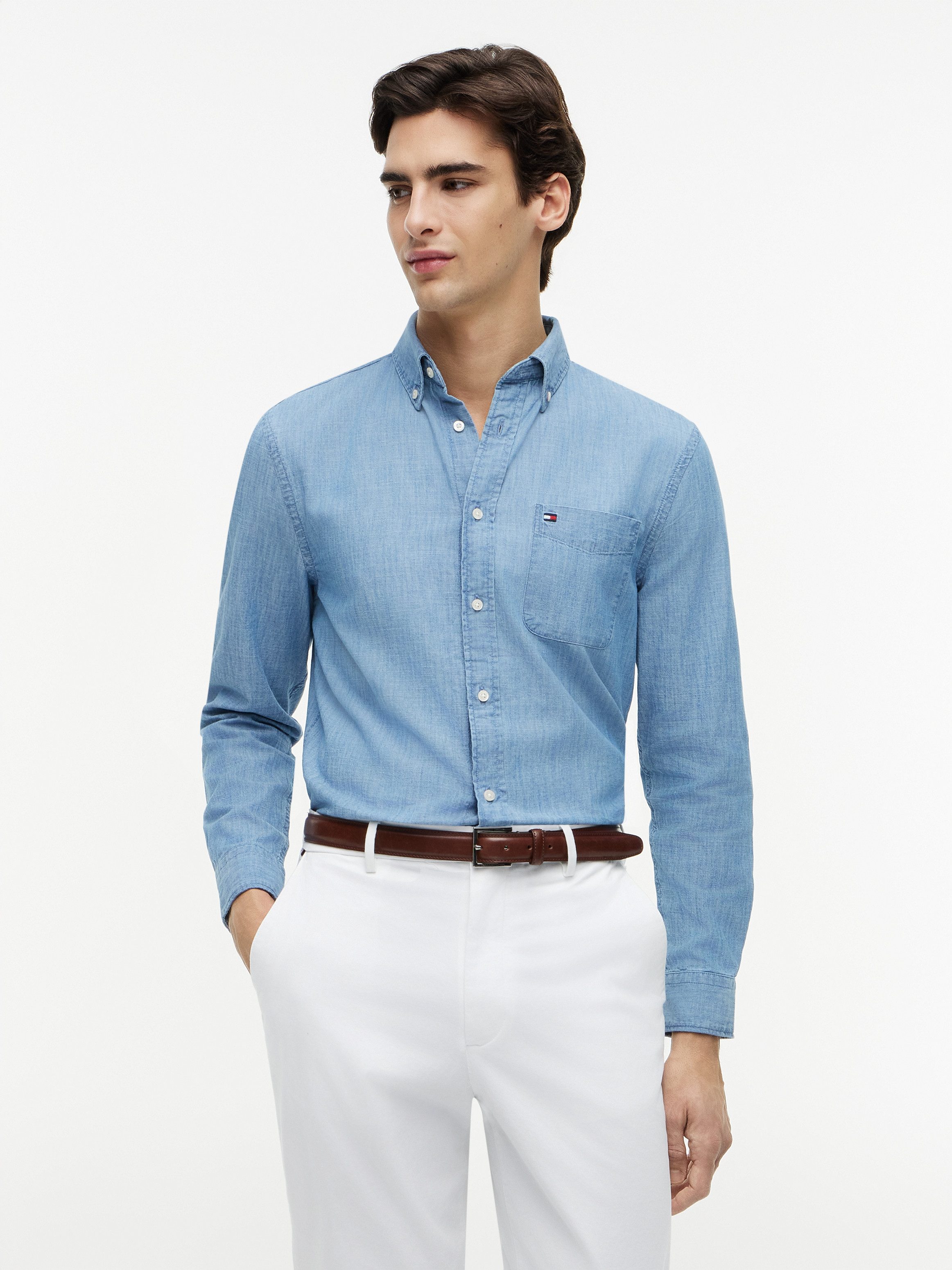 Langarmhemd CHAMBRAY POCKET Regular Fit