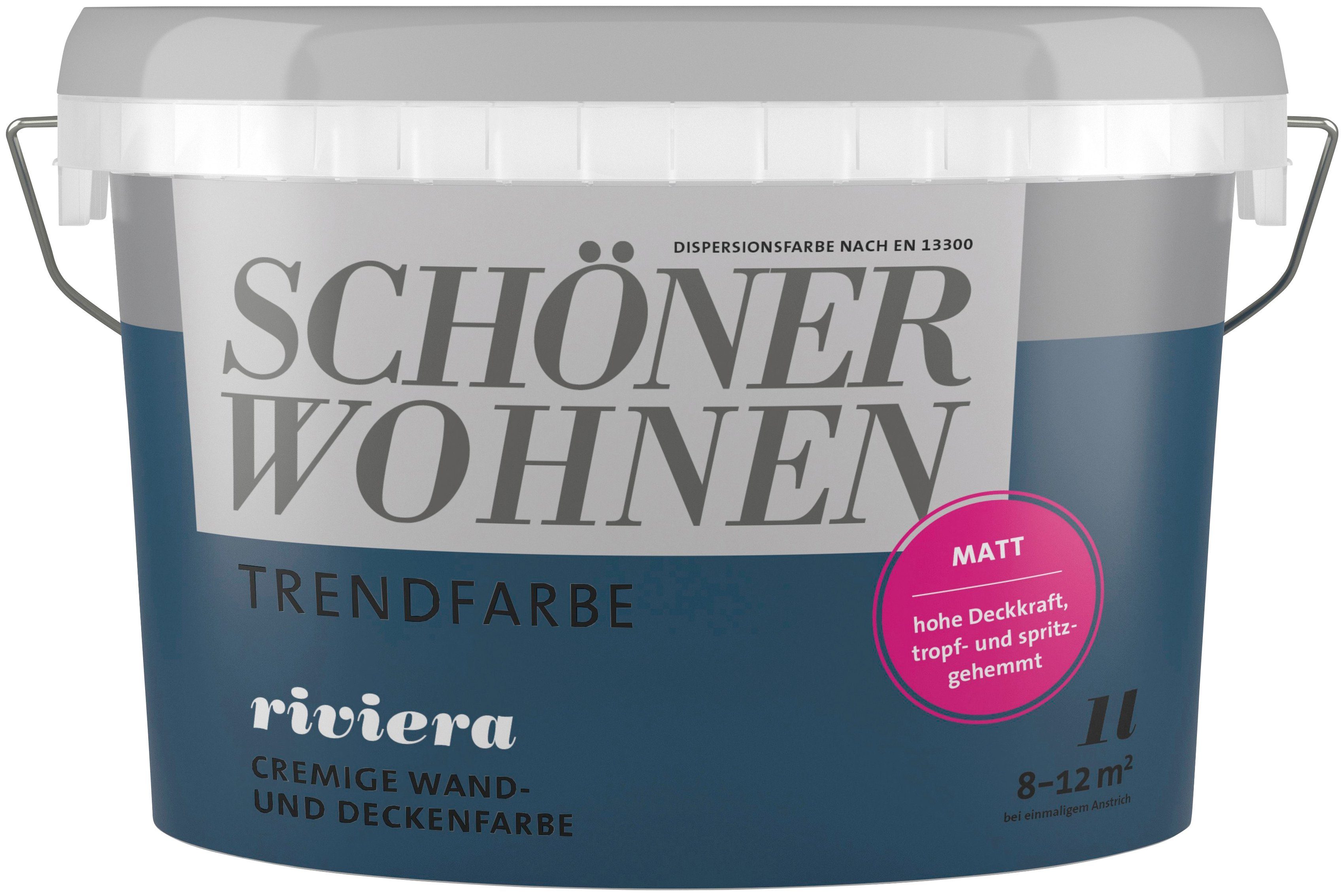 SCHÖNER WOHNEN-Kollektion Wand- und Deckenfarbe »Trendfarbe«, riviera