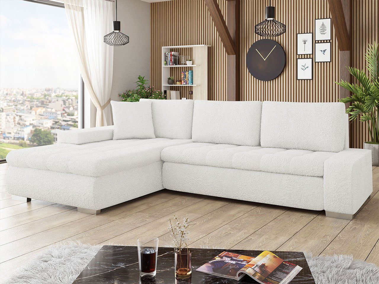 MIRJAN24 Ecksofa Orkan Premium, mit Schlaffunktion und Bettkasten, Elegante L-Sofa, mane Universal
