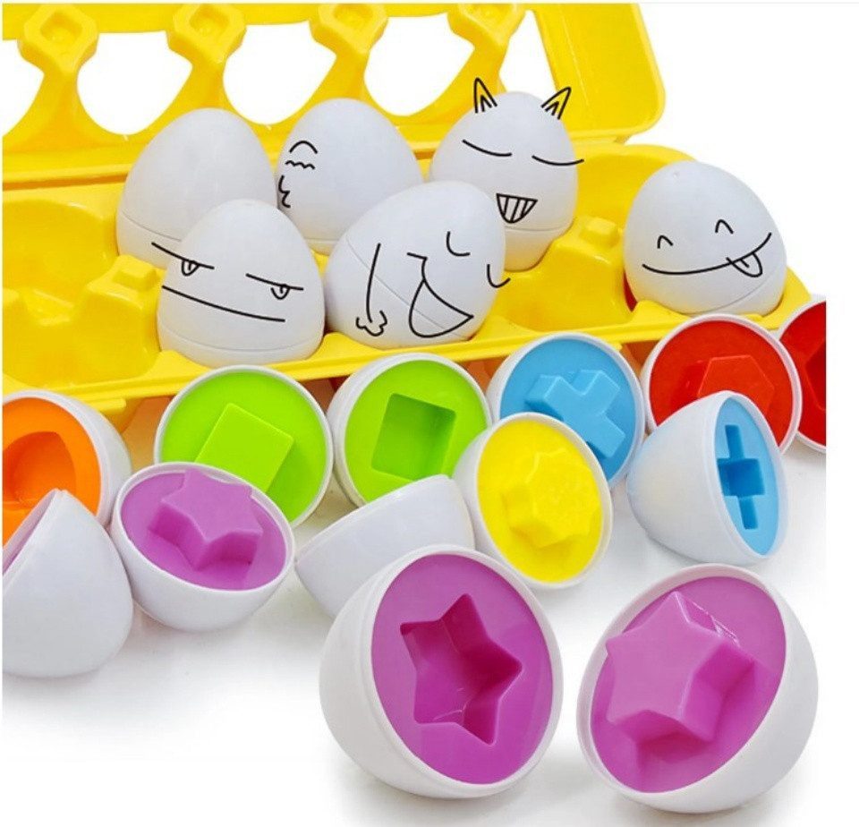 Welikera Lernspielzeug 12 Stücke Smarte Ei-Puzzle-Spielzeug günstig online kaufen