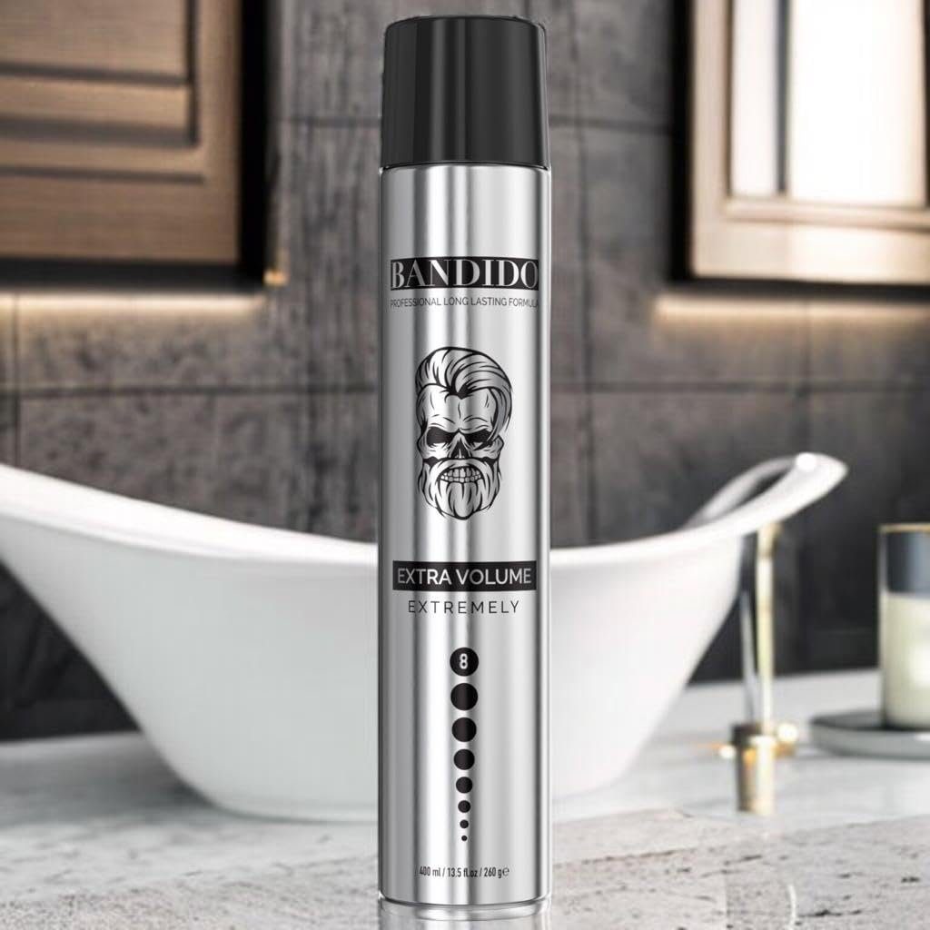 Stark Bandido Bandido Extra Volume Hair Silver Spray Haarspray Haarspray 400ml Cosmetics