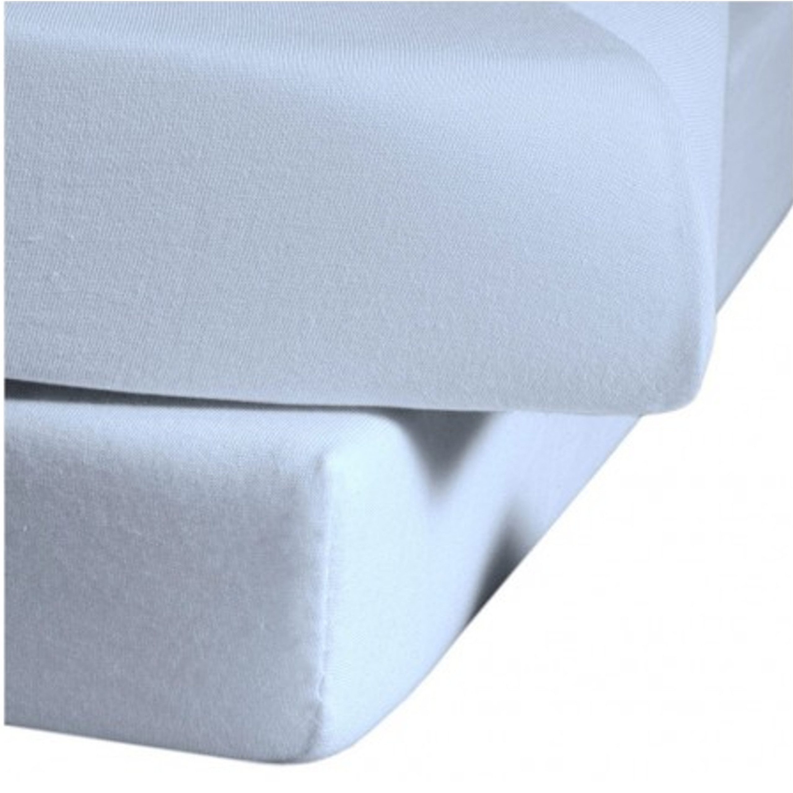 fleuresse Spannbettlaken Fleuresse Jenny C 200x200 cm, Mako-Jersey-Spannlaken bleu